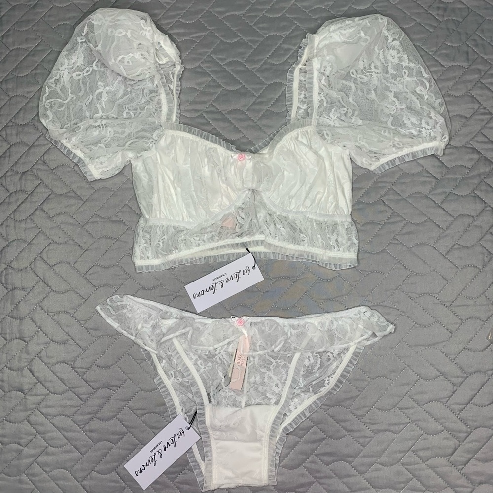 For Love & Lemons Belle LongLineBra & Cheeky Panty